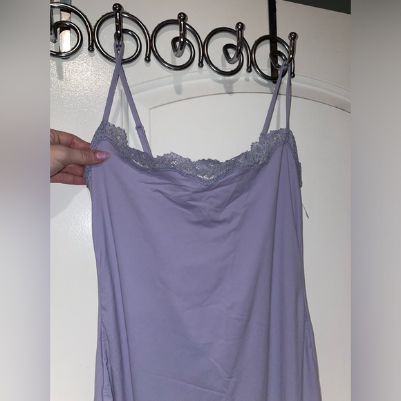 New! SKIMS Fits Everybody Lace Long Slip Dress in Jupiter 💜 Large NWT! - Picture 12 of 15